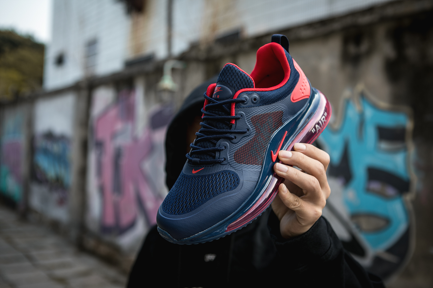 2020 Nike Air Max 720 Sea Blue Red - Click Image to Close